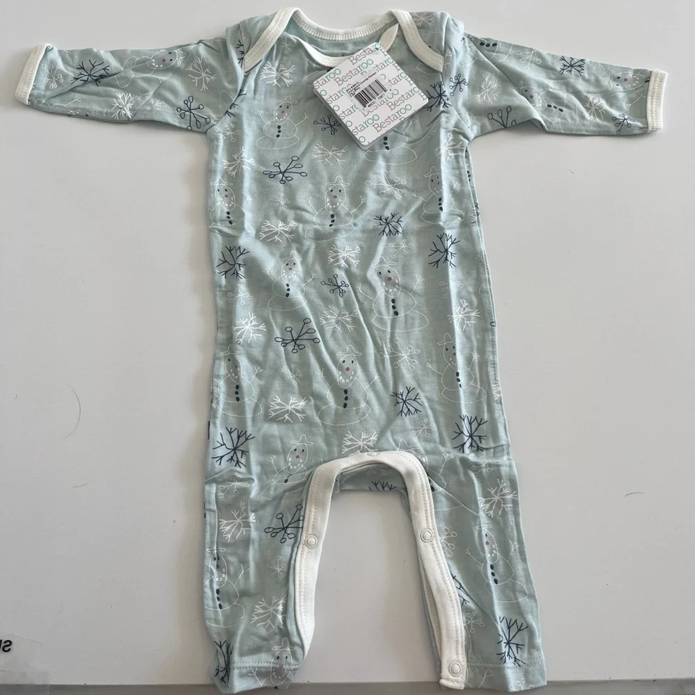 NWT bestaroo snowman Cozy Blue Kids Pajama